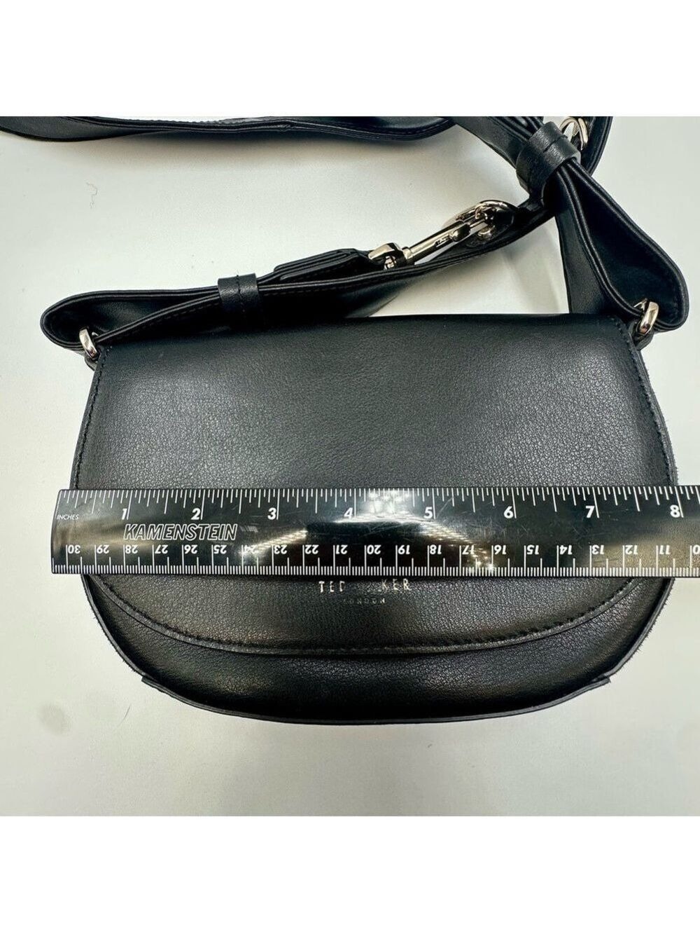 Ted Baker Women's Equenia Equestrian Mini Cross Body Bag Black Leather - Picture 11 of 16